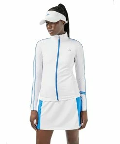 J.Lindeberg J. Lindeberg Tamara Mid Layer White Womens Golf Jacket
