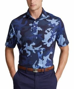 Polo Ralph Lauren RLX Ralph Lauren Lightweight Airflow Jersey Camo Driver Mens Golf Polo