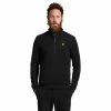 Lyle & Scott Windshield Midlayer Jet Black Mens Golf 1/2 Zip -Wedges Sales 26614 JETBLACKZ865
