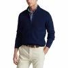 Polo Ralph Lauren RLX Ralph Lauren Thermocool Windblocked French Navy Mens 1/2 Zip Golf Sweater -Wedges Sales 26893 FRENCHNAVY