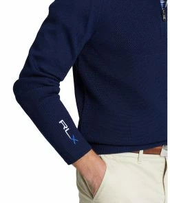 Polo Ralph Lauren RLX Ralph Lauren Thermocool Windblocked French Navy Mens 1/2 Zip Golf Sweater 7 Polo Ralph Lauren RLX Ralph Lauren Thermocool Windblocked French Navy Mens 1/2 Zip Golf Sweater -Wedges Sales 26893 FRENCHNAVY 2