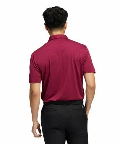 Adidas Golf Adidas Space-Dyed Striped Mens Golf Polo -Wedges Sales 26926 LEGACYBURGUNDY 1 e133e00d e437 4c62 9dd6 bdd8eb38a573