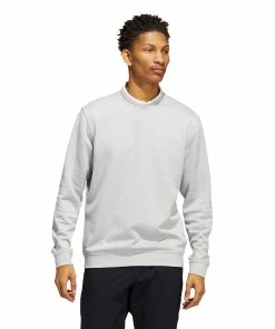 Adidas Golf Adidas Go-To Grey Two Mens Golf Crewneck
