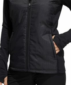 Adidas Golf Adidas Hybrid Quilted Black Womens Golf Jacket -Wedges Sales 26946 BLACK 4