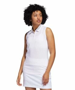 Adidas Golf Adidas Ultimate365 Almost Pink Womens Sleeveless Golf Polo