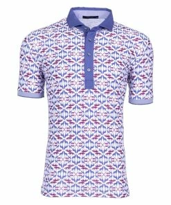 Greyson Wolf Labyrinth Mens Golf Polo