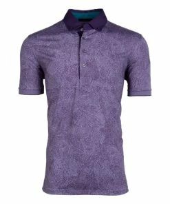 Greyson Fight Or Flight Dewberry Mens Golf Polo