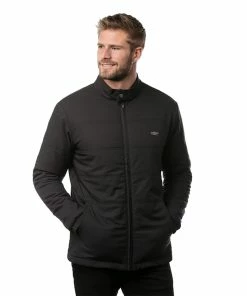 TravisMathew Interlude Black Mens Golf Puffer Jacket