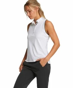 PUMA Golf Puma Mattr Peak Sleeveless Womens Golf Polo