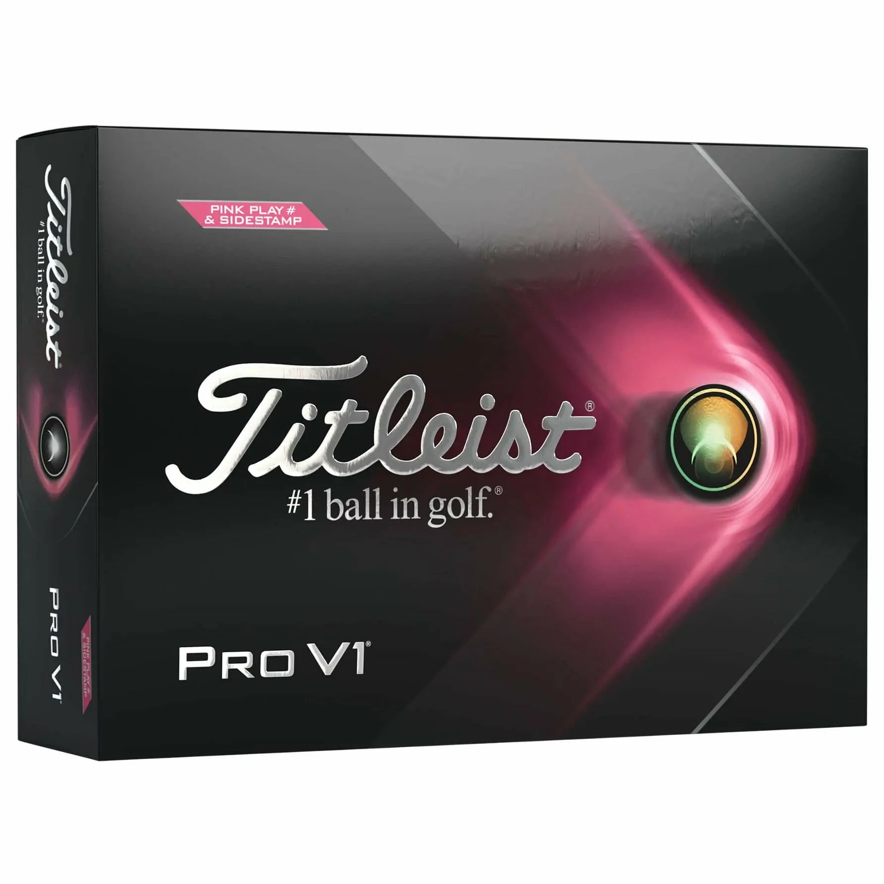 Titleist Pro V1 Pink Numbers Golf Balls - Dozen 3 Titleist Pro V1 Pink Numbers Golf Balls - Dozen
