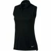 Nike Golf Nike Dri Fit Solid Womens Sleeveless Golf Polo -Wedges Sales 884873 010BLACK