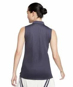 Nike Golf Nike Dri Fit Solid Womens Sleeveless Golf Polo -Wedges Sales 884873 015GRIDIRON 1