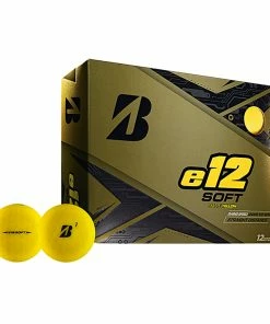 Bridgestone E12 SOFT Matte Yellow Golf Balls - Dozen