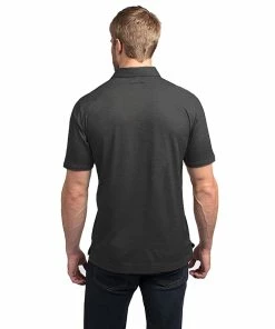 TravisMathew Classy Mens Golf Polo 27 TravisMathew Classy Mens Golf Polo -Wedges Sales CLASSY HEATHERBLACK 2