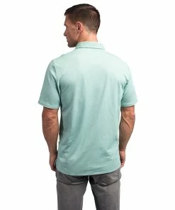 TravisMathew Classy Mens Golf Polo 35 TravisMathew Classy Mens Golf Polo -Wedges Sales CLASSY HTHBERYLGREEN 2