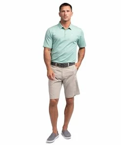 TravisMathew Classy Mens Golf Polo 36 TravisMathew Classy Mens Golf Polo -Wedges Sales CLASSY HTHBERYLGREEN 3