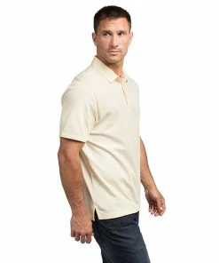 TravisMathew Classy Mens Golf Polo 45 TravisMathew Classy Mens Golf Polo -Wedges Sales CLASSY HTHPALEBANANA 1
