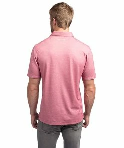 TravisMathew Classy Mens Golf Polo 42 TravisMathew Classy Mens Golf Polo -Wedges Sales CLASSY HTHRCARDINAL 2