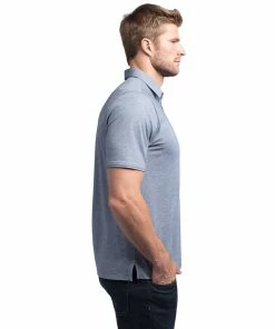TravisMathew Classy Mens Golf Polo 38 TravisMathew Classy Mens Golf Polo -Wedges Sales CLASSY HTHVINTINDIGO 1