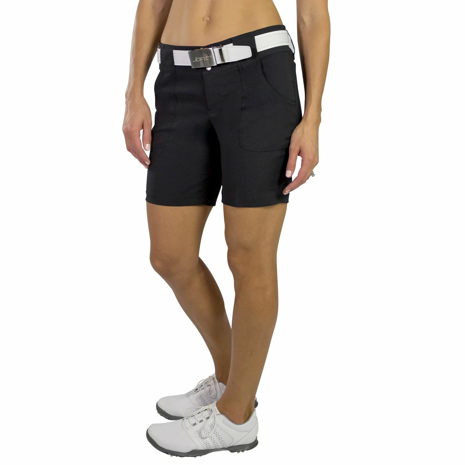 JoFit Belted 7.5 In Womens Golf Shorts 3 JoFit Belted 7.5 In Womens Golf Shorts