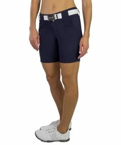 JoFit Belted 7.5 In Womens Golf Shorts 11 JoFit Belted 7.5 In Womens Golf Shorts -Wedges Sales GB505 MIDNIGHT