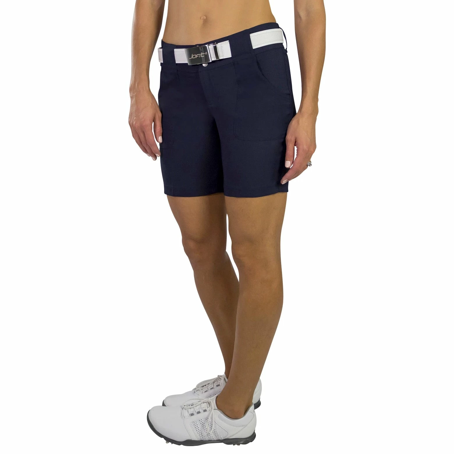 JoFit Belted 7.5 In Womens Golf Shorts 5 JoFit Belted 7.5 In Womens Golf Shorts - Image 3