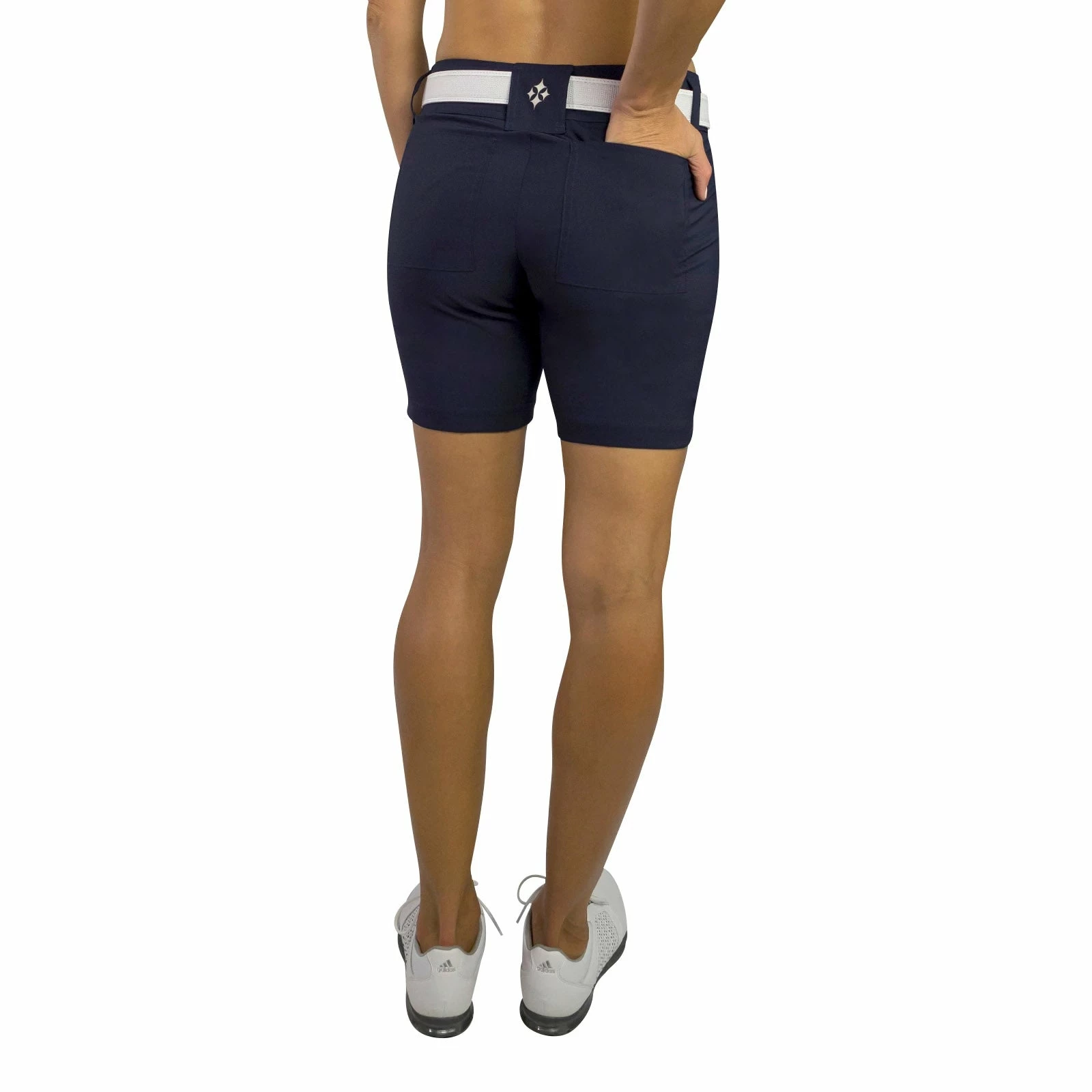 JoFit Belted 7.5 In Womens Golf Shorts 6 JoFit Belted 7.5 In Womens Golf Shorts - Image 4