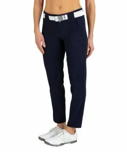 JoFit Belted Cropped Ankle Womens Golf Pants 16 JoFit Belted Cropped Ankle Womens Golf Pants -Wedges Sales GB510 MIDNIGHT 3