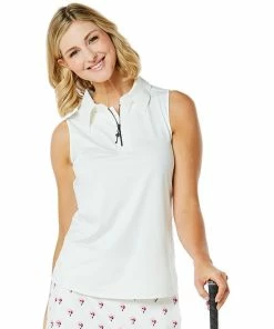 Belyn Key Keystone Womens Sleeveless Golf Polo