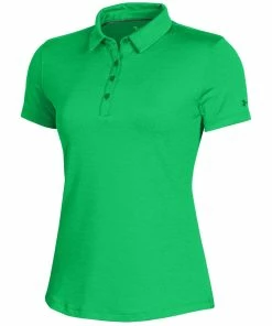 Under Armour Zinger 2.0 Heather Womens Golf Polo -Wedges Sales UW0467 2505VAPORGRN