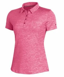 Under Armour Zinger 2.0 Heather Womens Golf Polo -Wedges Sales UW0467 CERISE550T
