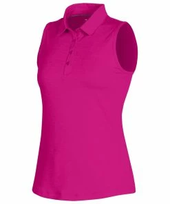 Under Armour Zinger 2.0 Heathered Womens Sleeveless Golf Polo -Wedges Sales UW0468 5080EXUBERANT