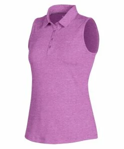 Under Armour Zinger 2.0 Heathered Womens Sleeveless Golf Polo -Wedges Sales UW0468 EXOTICBLM614T