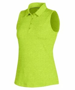 Under Armour Zinger 2.0 Heathered Womens Sleeveless Golf Polo -Wedges Sales UW0468 LIMEFIZZ207T
