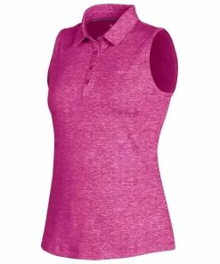Under Armour Zinger 2.0 Heathered Womens Sleeveless Golf Polo -Wedges Sales UW0468 METEORPNK507T 971d5139 ee3f 4afa a7f9 f3343f2e45af