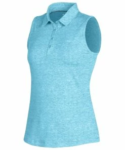 Under Armour Zinger 2.0 Heathered Womens Sleeveless Golf Polo -Wedges Sales UW0468 SKYBLUE1106 173c9568 f57b 47b0 b33d 7621f340991b
